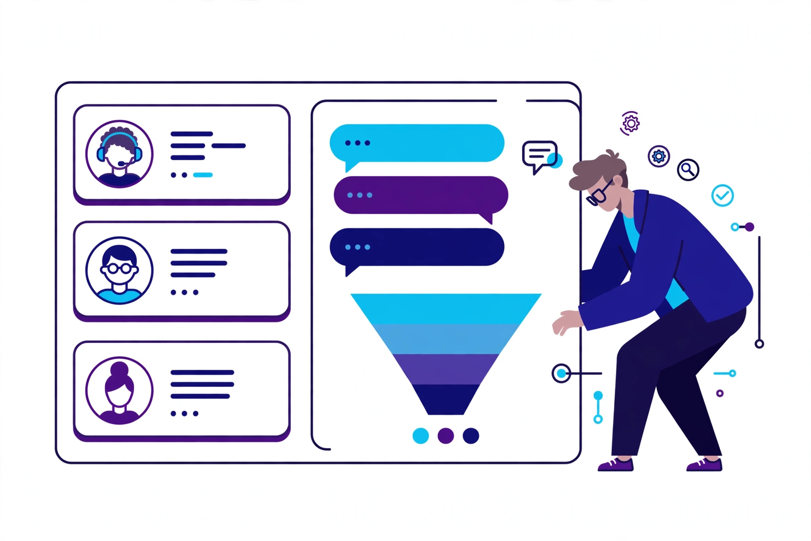 Custom CRM development illustration