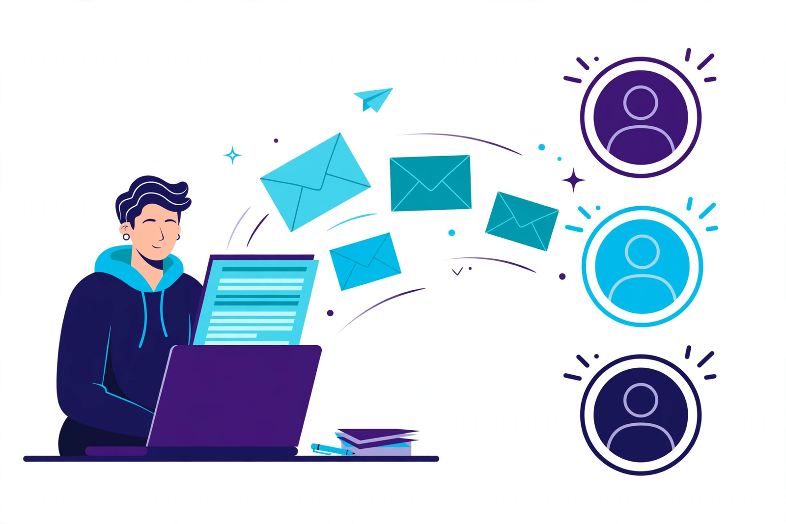 Email marketing illustration