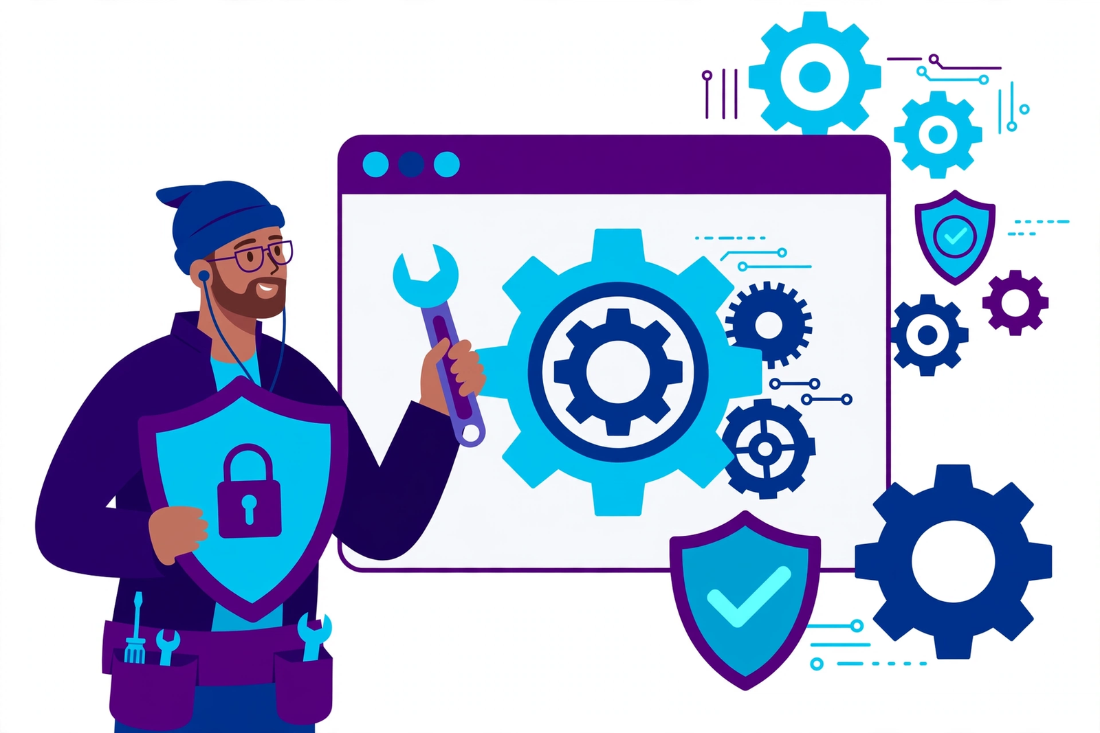 Website maintenance services illustration