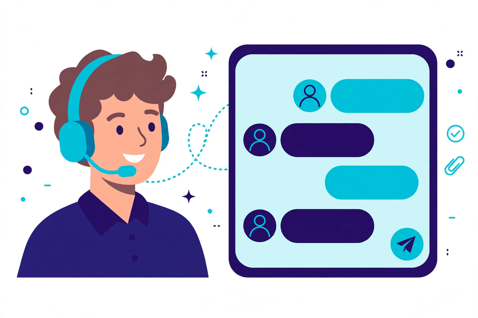Marketing funnel illustration