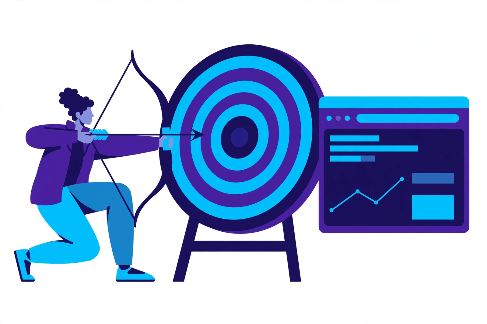 Landing page conversion illustration