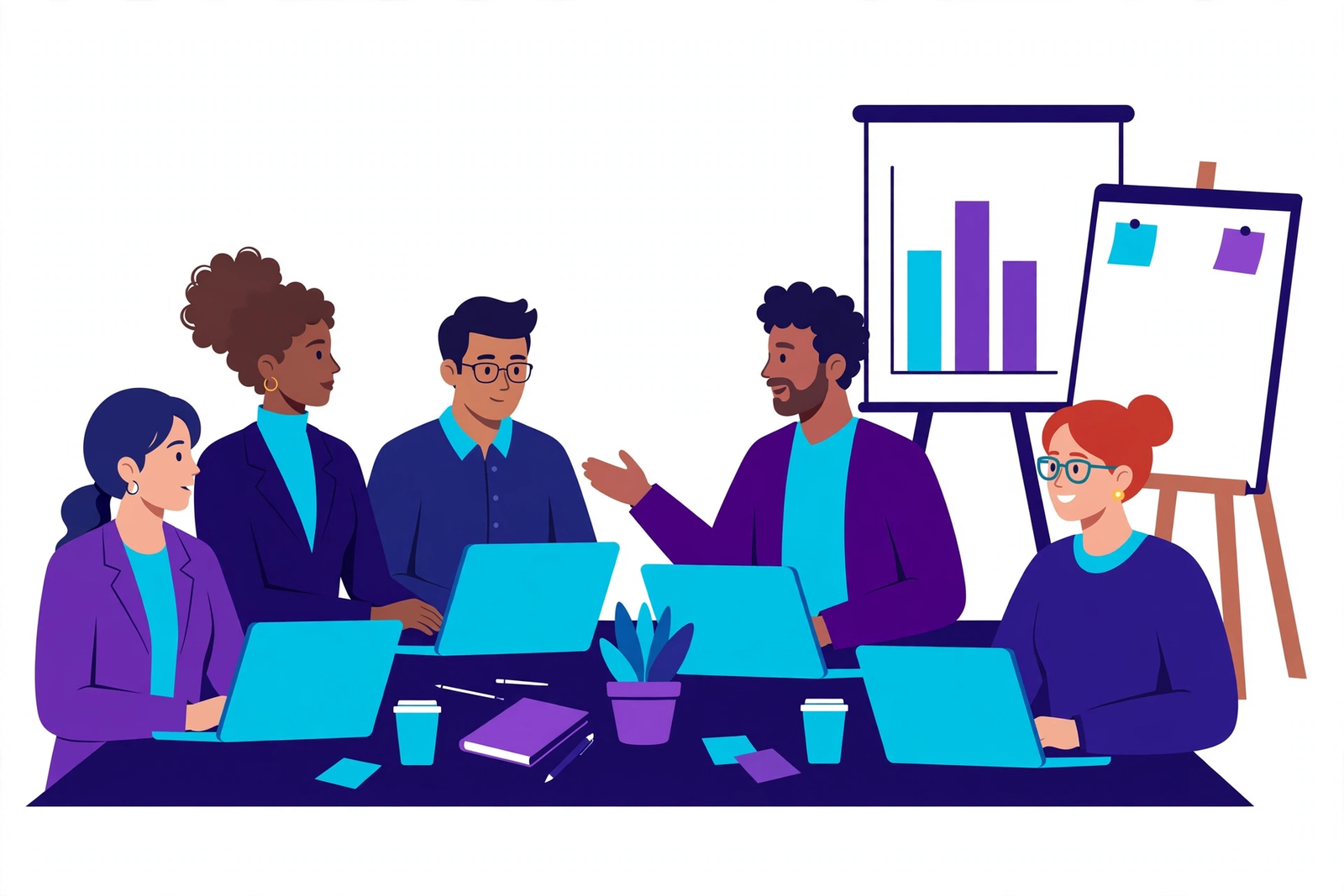 Custom website project scoping illustration